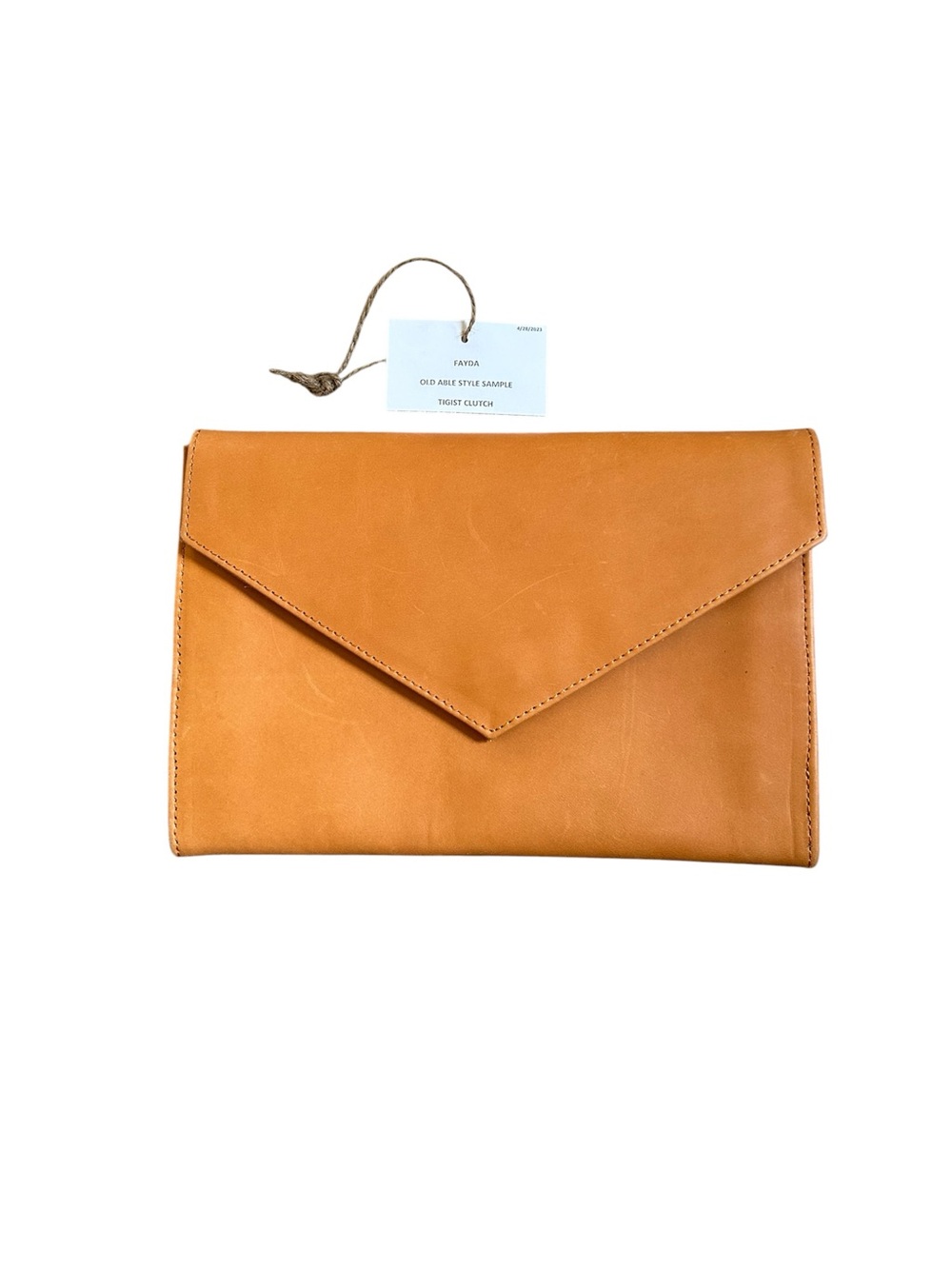 Able Tigist 100% Ethiopian Leather Envelope Cluth